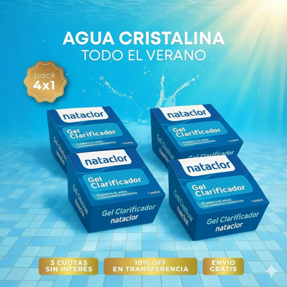 PACK 4×1 Gel Limpiador de Piletas